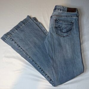 Y2K Express Stella Bootcut Jeans Women’s 0R Light Wash Low Rise Stretch Denim